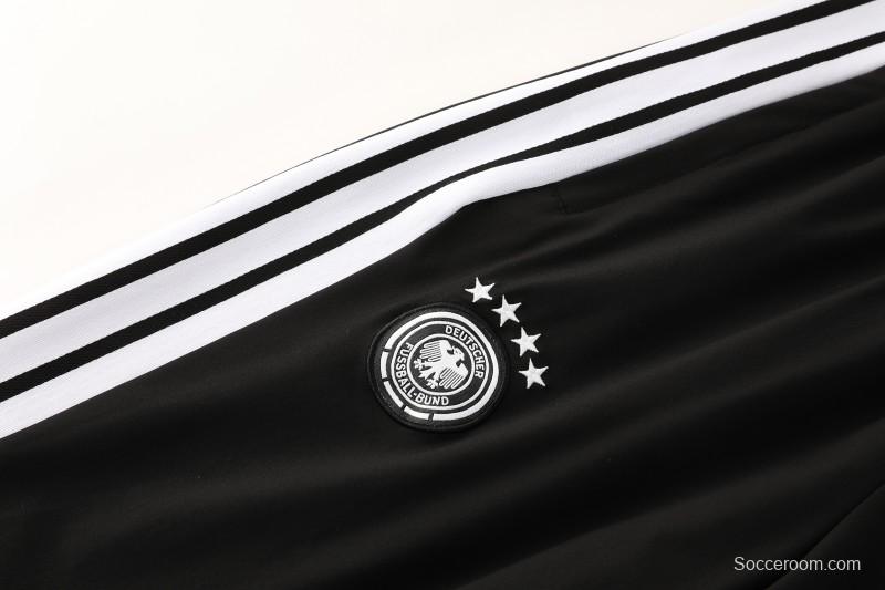2026 Germany Hoodie Black Full Zipper Windbreaker + Long Pants