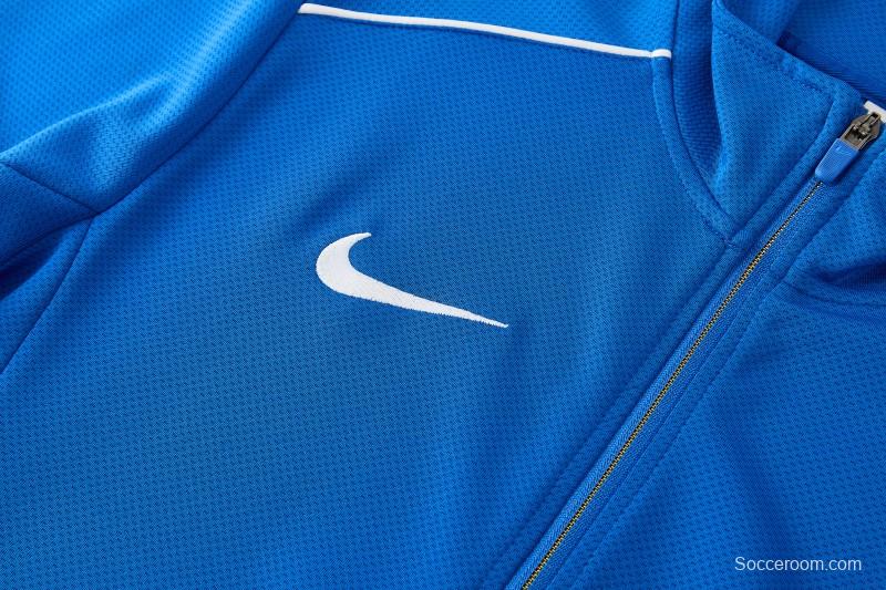 2026 NIKE Blue Full Zipper Jacket + Long Pants