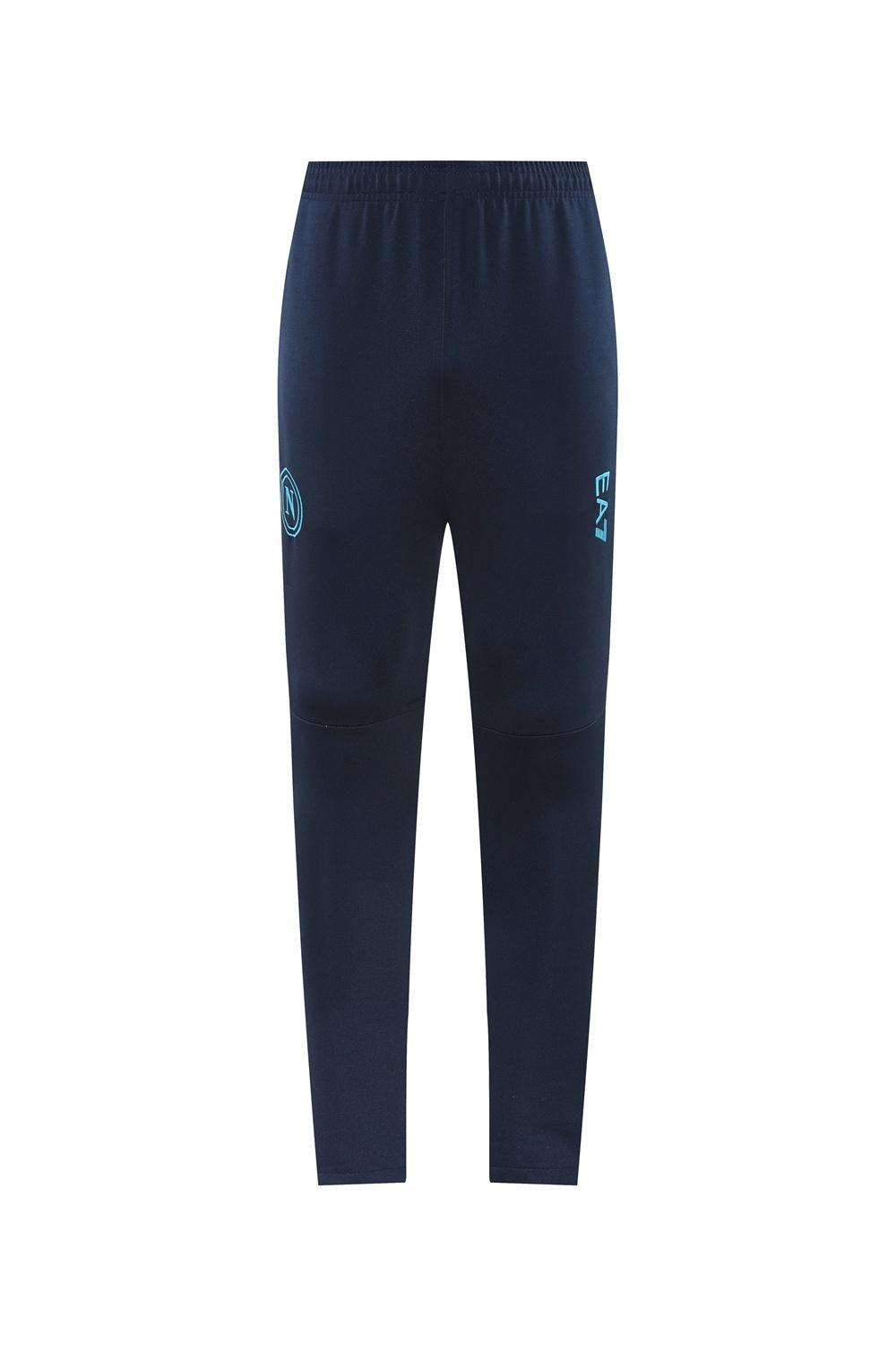 26/27 Napoli Navy Blue  Full Zipper Jacket Tracksuit + Long Pants