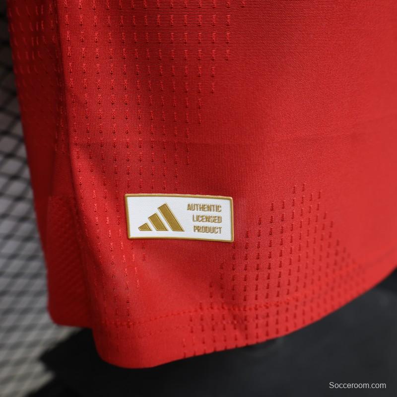 Player Version 25/26 Manchester United Red  Home Jersey