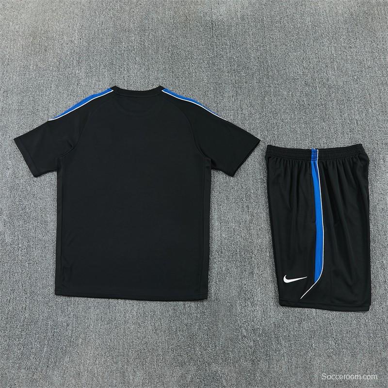 2026 Atletico Madrid Black Short Sleeve+Soccer Shorts