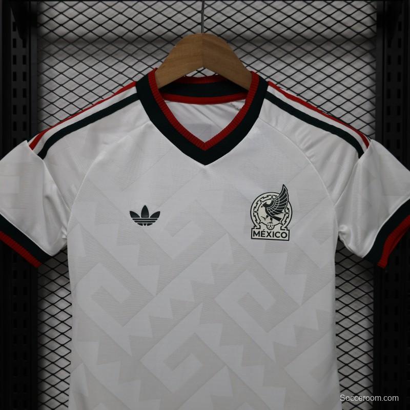 Player Version 2026 Womens Mexico Away White with Geometric Diamond Texture Jersey