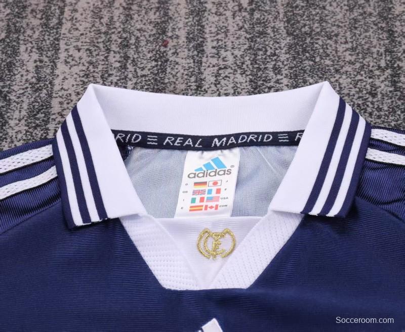 Retro Kids 98/99 Real Madrid Away Navy Jersey