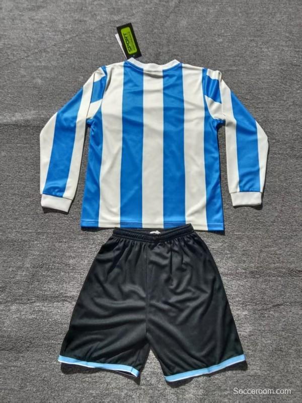 Retro 1998 Kids Argentina Home Long Sleeve Jersey