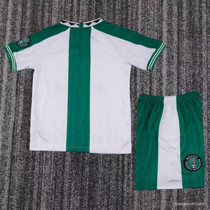 Retro 1996 Kids Nigeria Away White Jersey