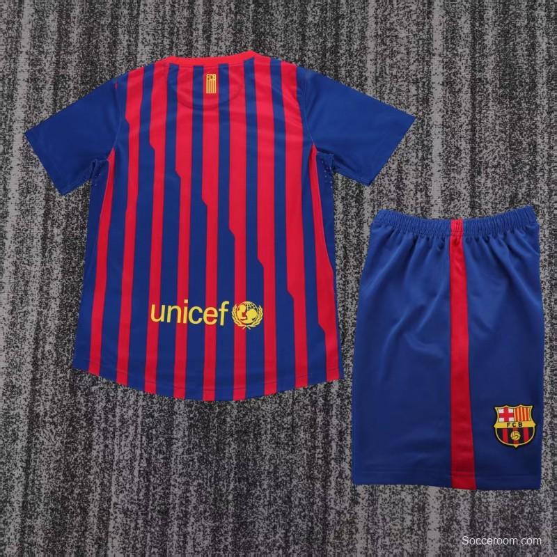 Retro Kids 11/12  FC Barcelona Home Jersey