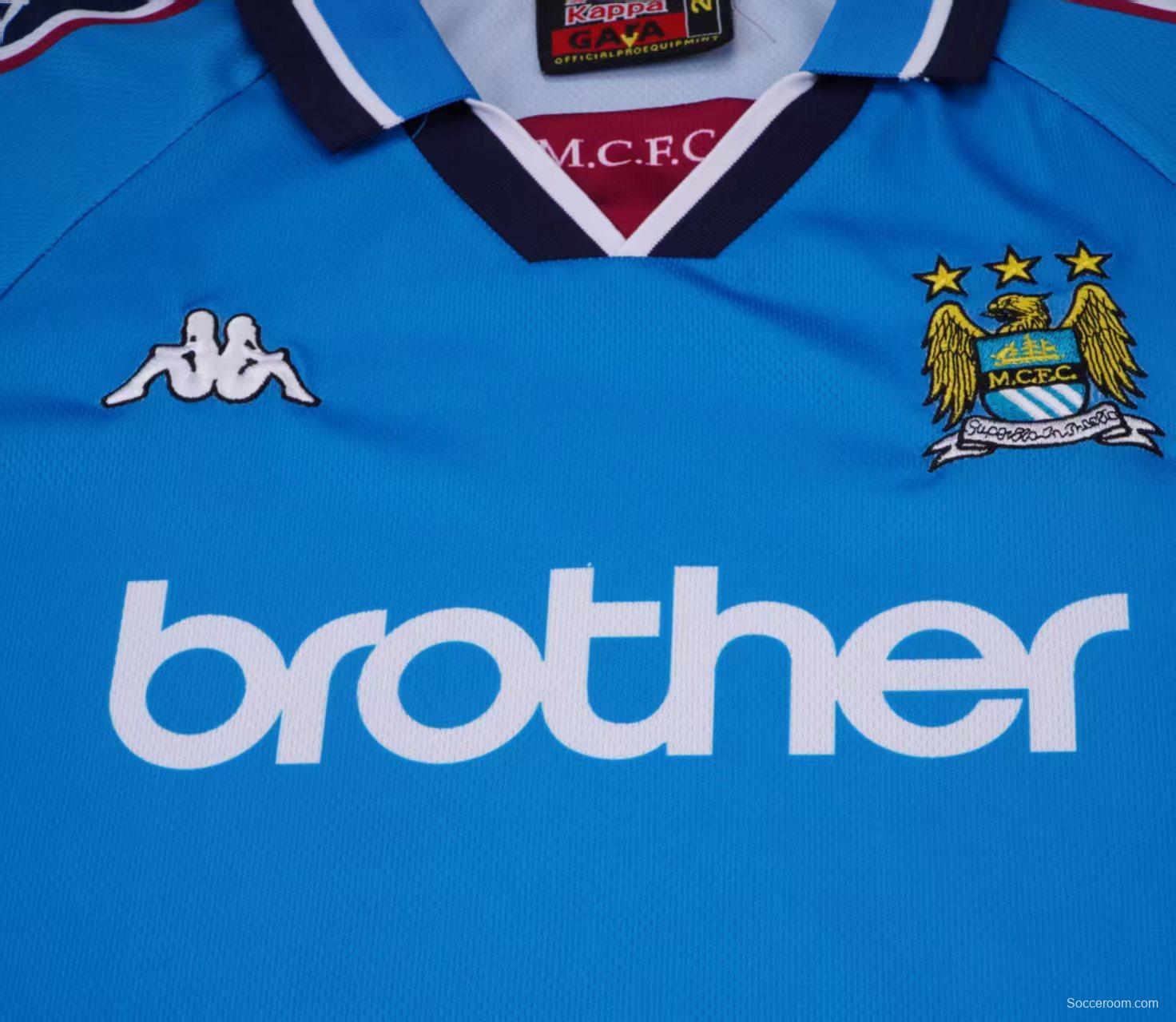 Retro 97/98 Kids Manchester City Home Jersey