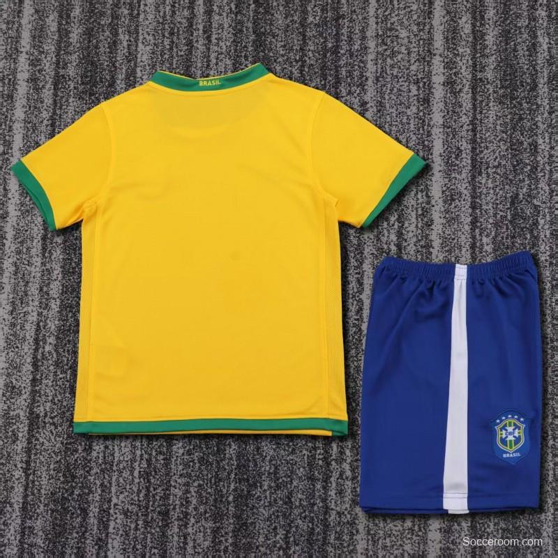 Retro 2006 Brazil Home Jersey