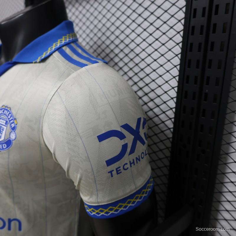 Player Version 26/27 Manchester United Away Cream White Jersey