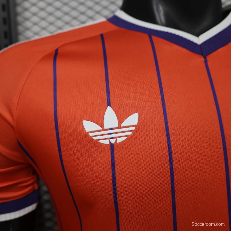 Player Version 26/27 Scotland Away Orange with Purple Pinstripe Jersey