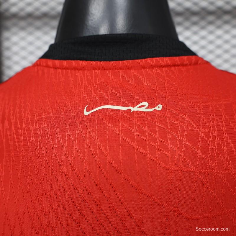 Player Version 2026 Egypt Red  Home Jersey