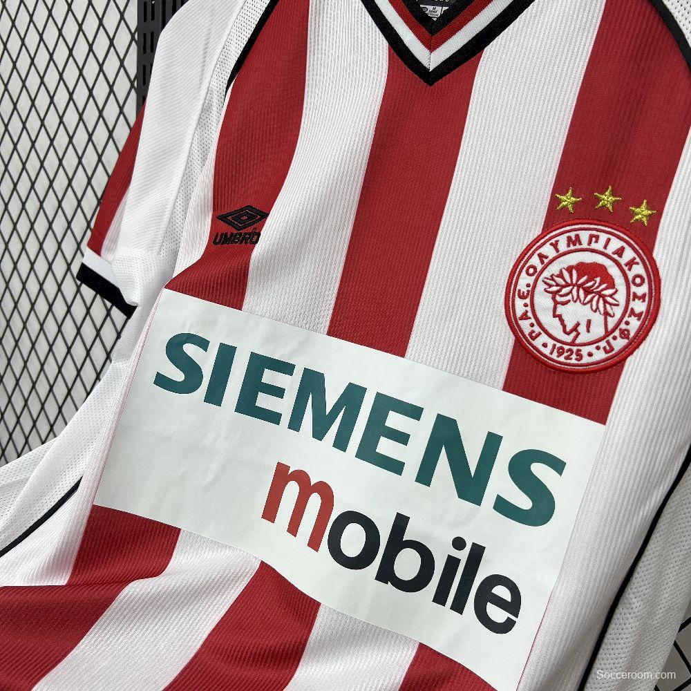 2001/02 Retro Olympiacos FC Home Jersey
