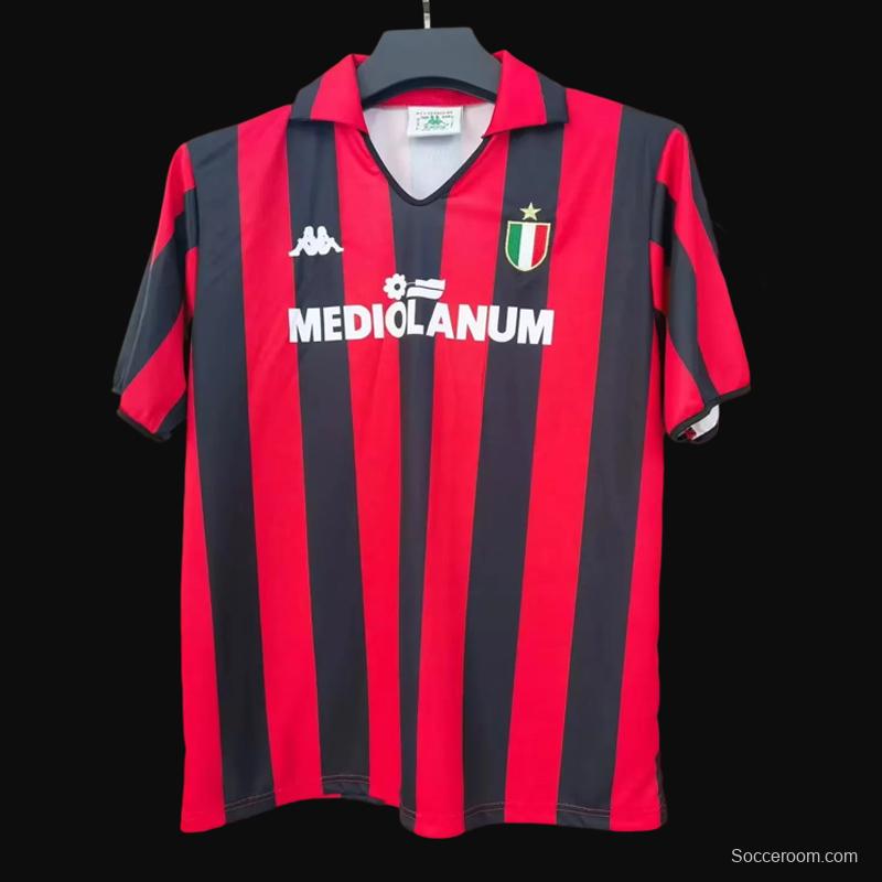 Retro 88/89 AC Milan Home Jersey