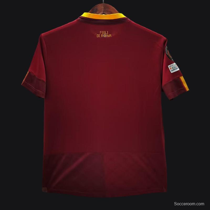 22/23 AS Roma Home Jersey Final Budapest Jersey  With Full Patches