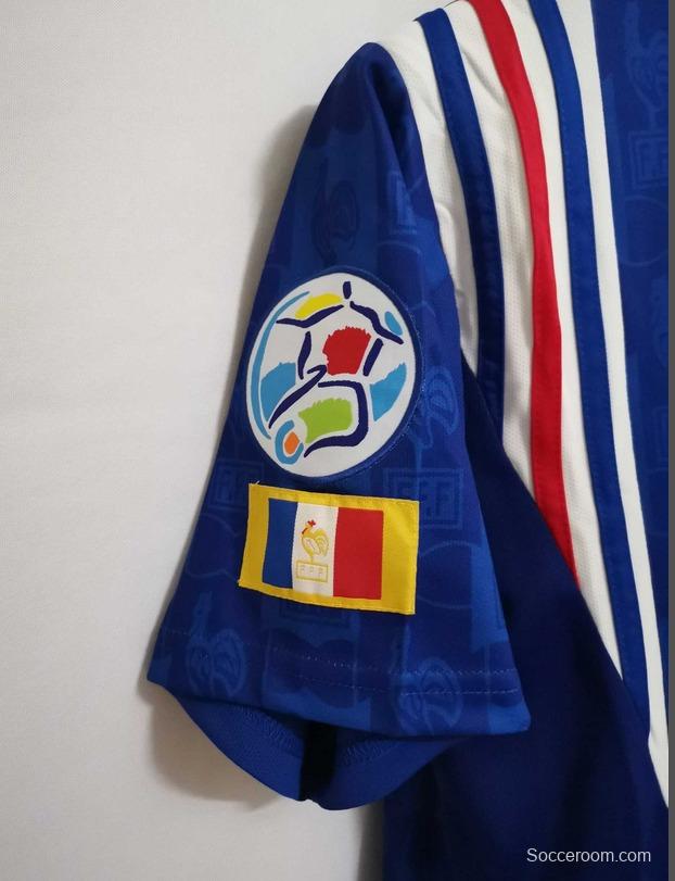 Retro 1996 France Home Jersey With EURO 1996 Patch