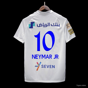 23/24 Al Hilal Saudi Away White NEYMAR JR #10 Jersey