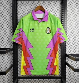 Retro 1994 USA World Cup Mexico Goalkeeper Jorge Campos Jersey