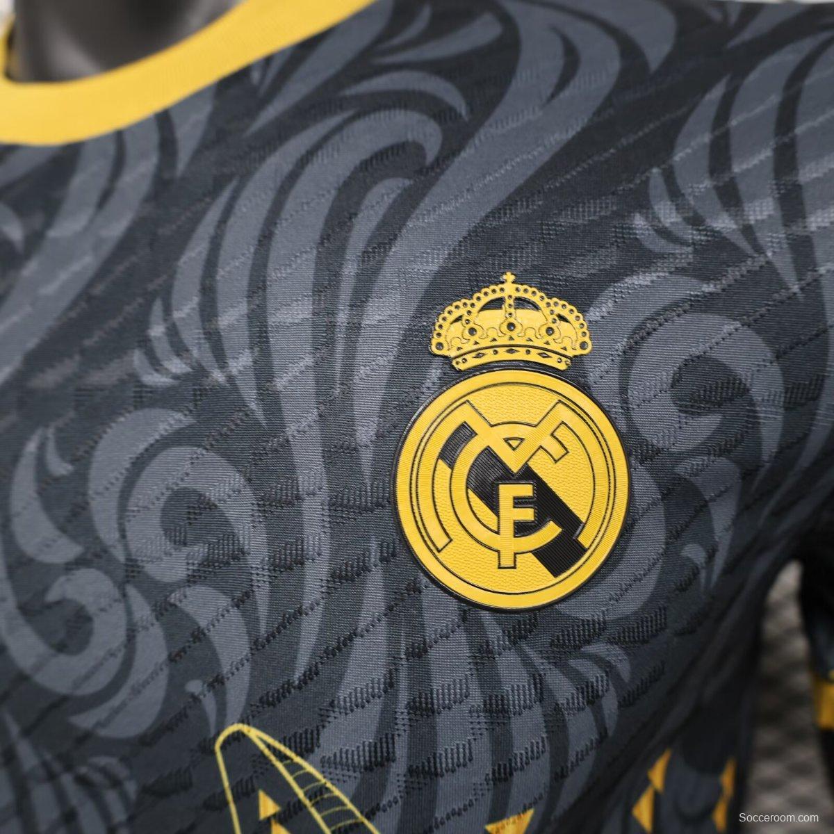 Player Version 24/25 Real Madrid Black/Golden Special Jersey