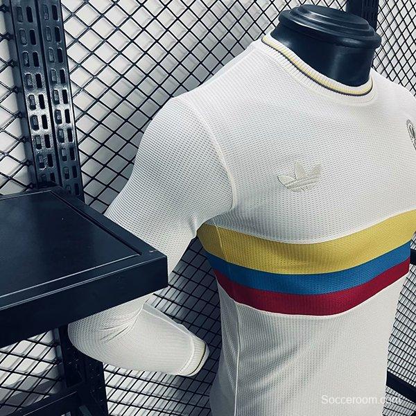 Player Version 2024 Colombia White 120Th Anniversary Long Sleeve Jersey