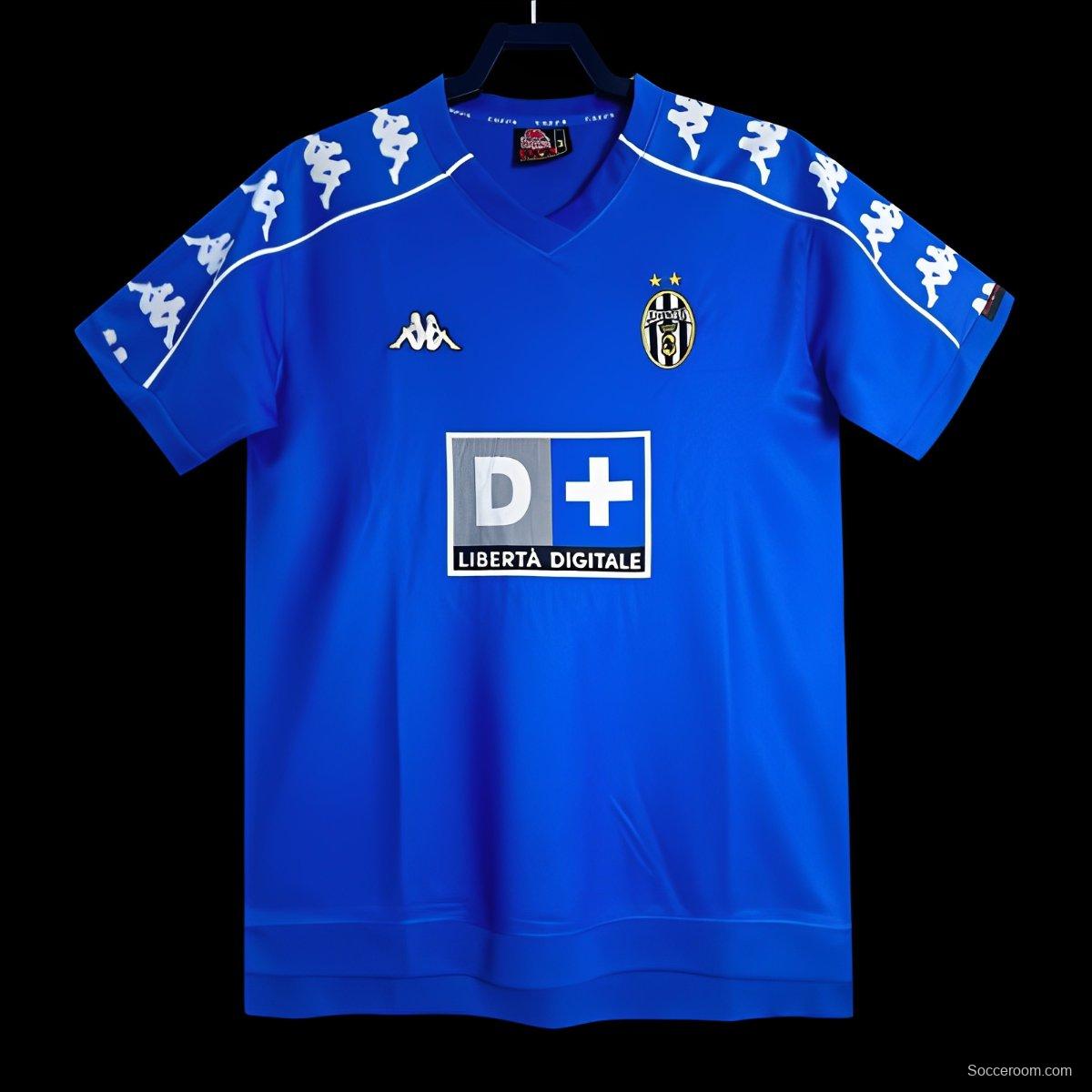 Retro 99/00 Juventus Away Blue Jersey