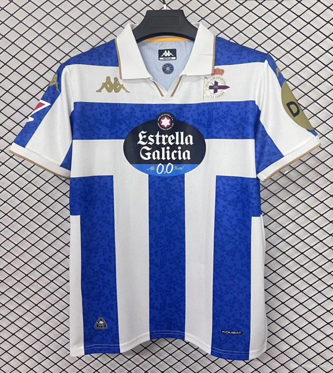 25/26 Deportivo de La Coruna Home Jersey