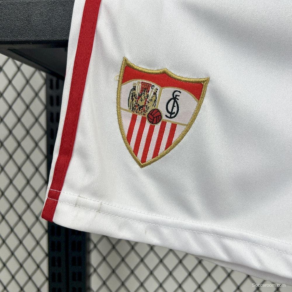 25/26 Kids Sevilla FC Home Jersey