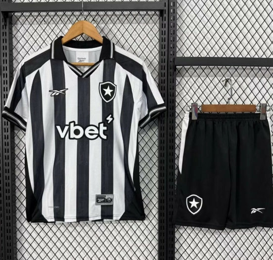 25/26 Kids Botafogo Home Jersey With Sponsor