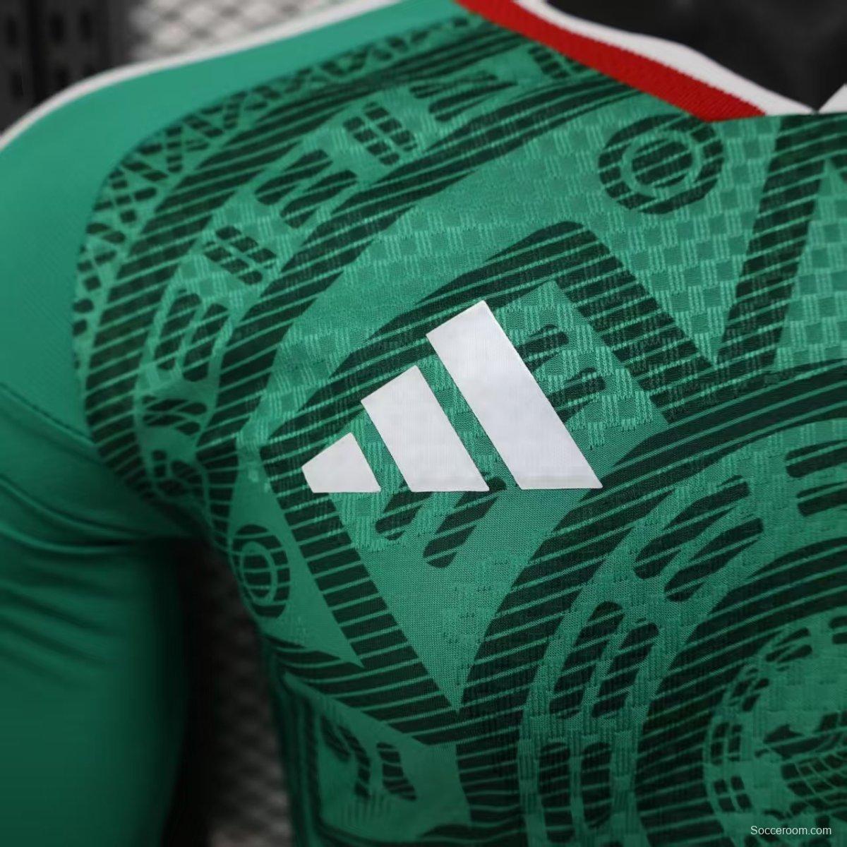 Player Version 2026 Mexico Home Long Sleeve Jersey