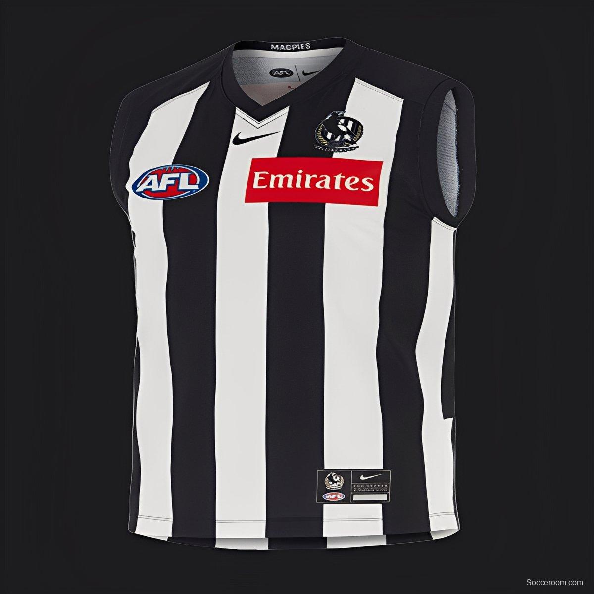 25/26 Collingwood Magpies Black and White Striped Jersey