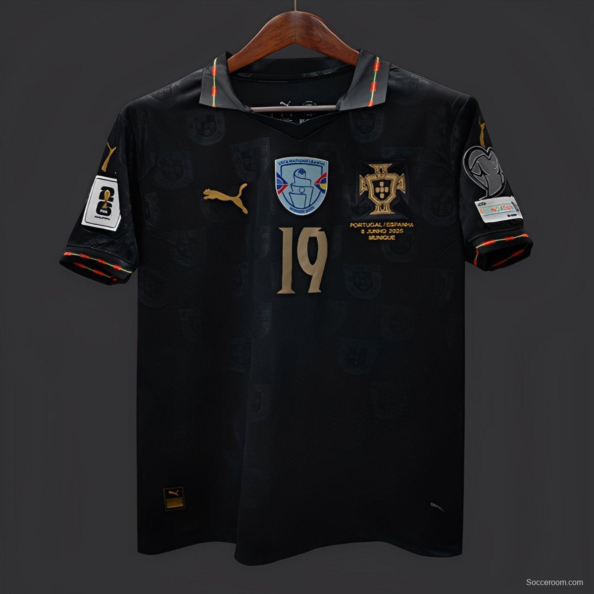 2026 Portugal WCQ Black Out Special Portugal VS ARMENIA Jersey With Full Patches