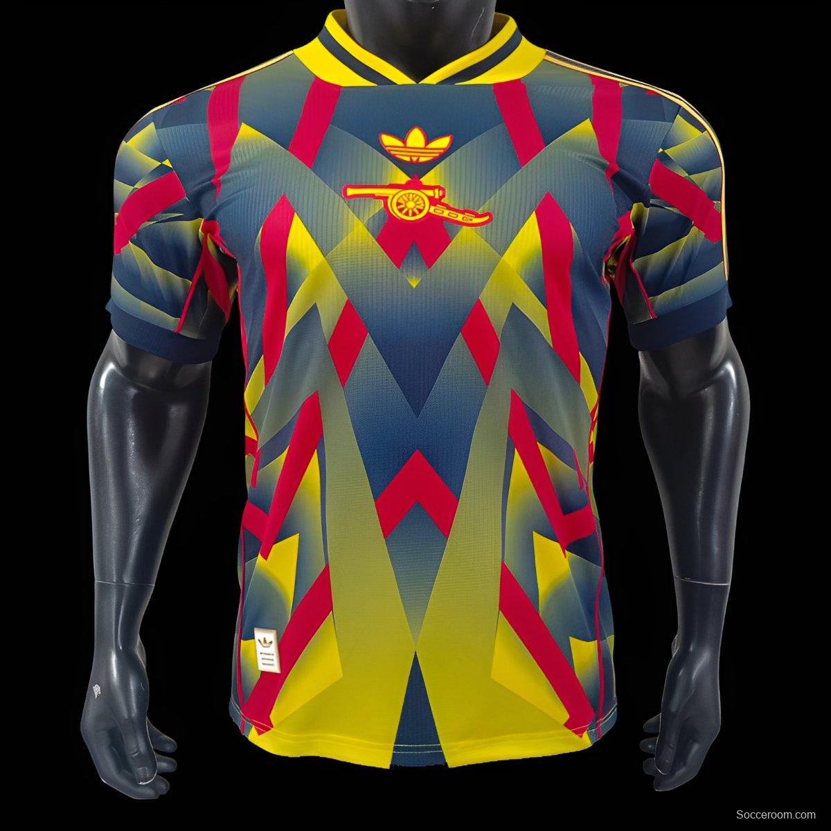 Player Versio 25/26 Arsenal Adidas Original Lifestyle Yellow with Geometric Pattern Jersey