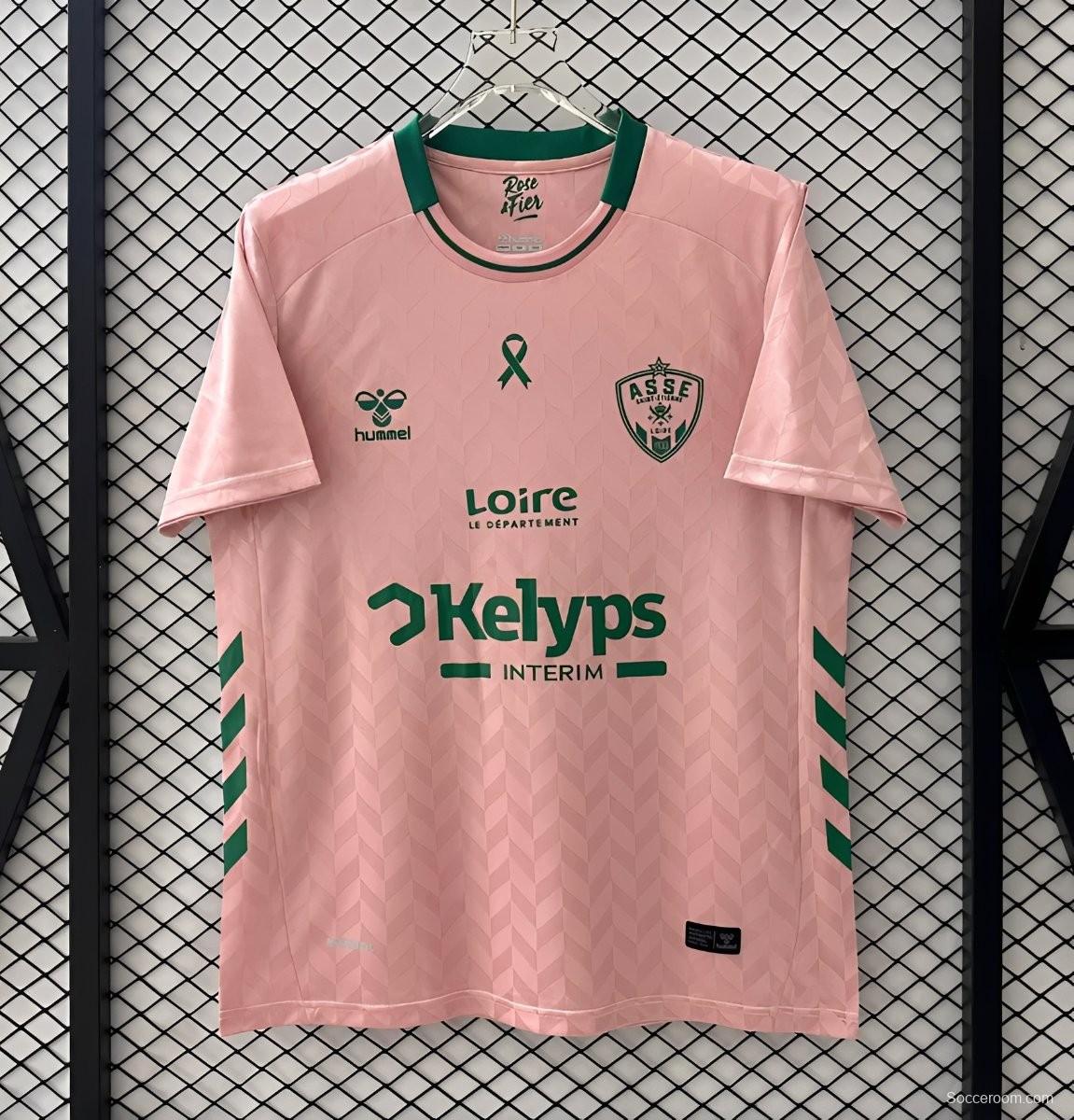 25/26 Saint-Etienne Goalkeeper Pink October Jersey