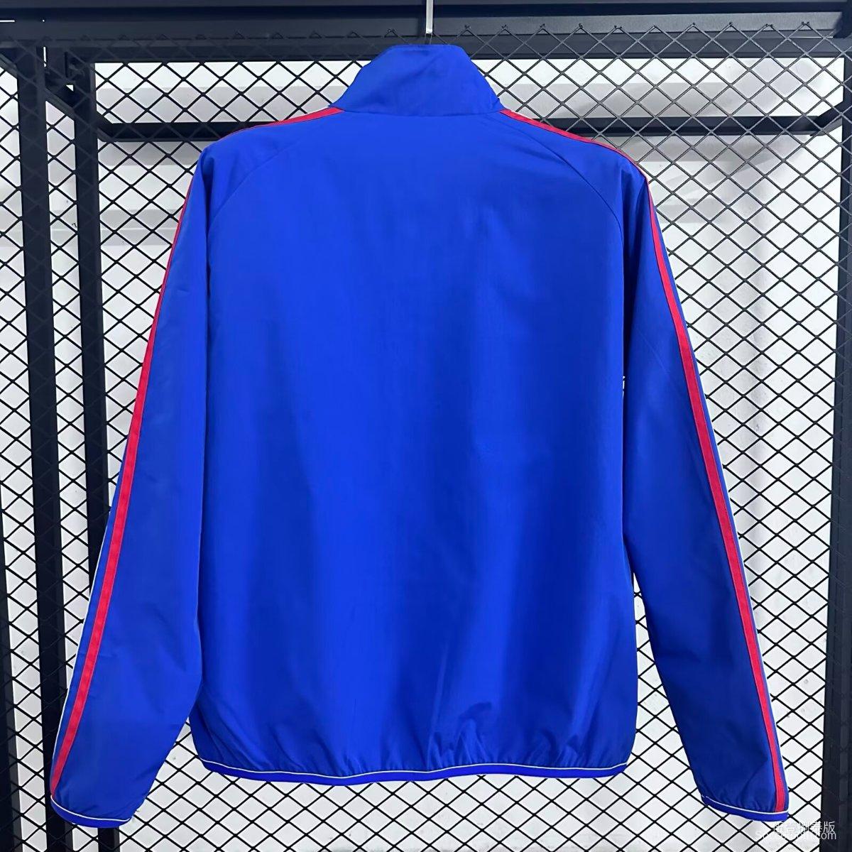 2026 Italy Blue Full Zipper Windbreaker
