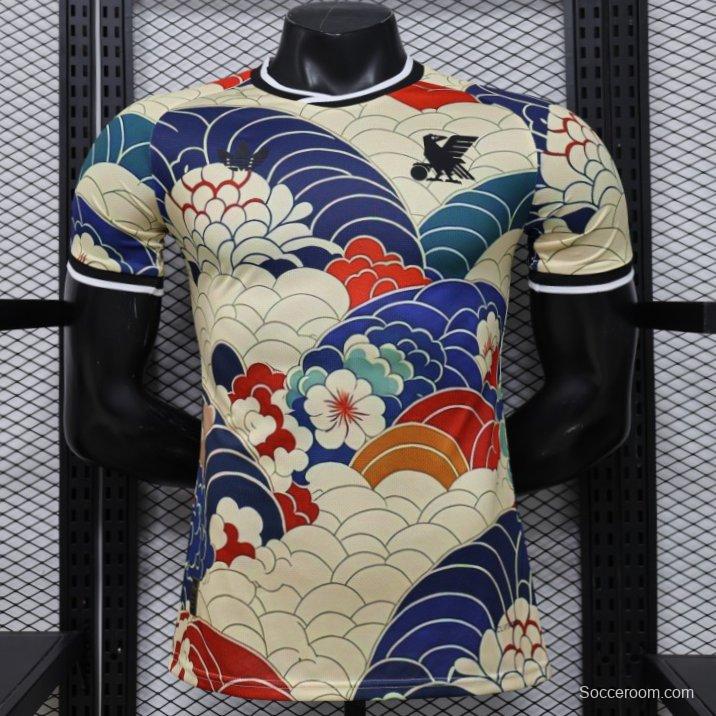 Player Version 2026 Japan Cream with Ukiyo-e Wave  Adidas Originals Special Edition Jersey