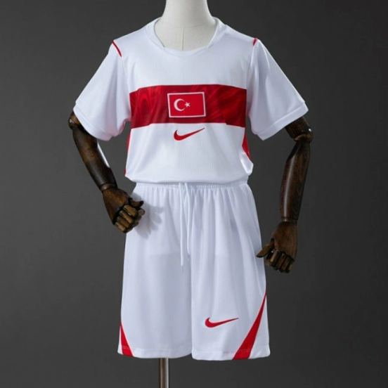 2026 Kids Turkiye Home Kit Jersey Size 16-28