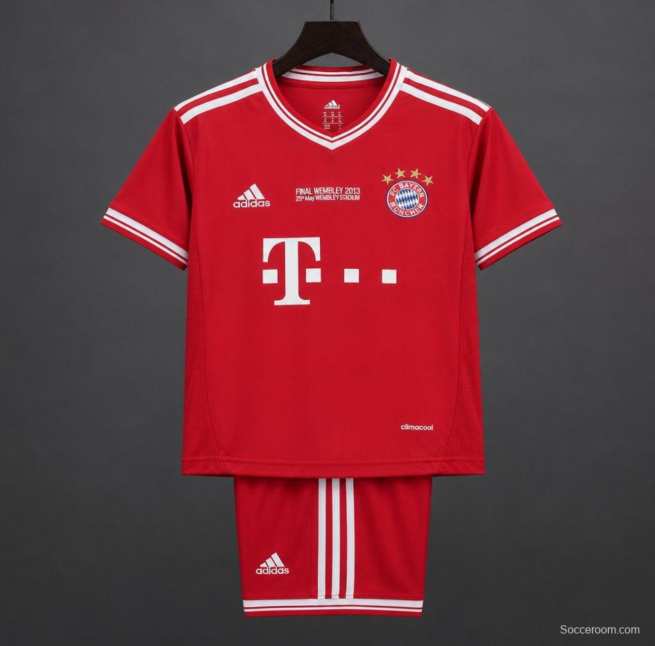 Retro Kids 13/14 Bayern Munich Home Jersey