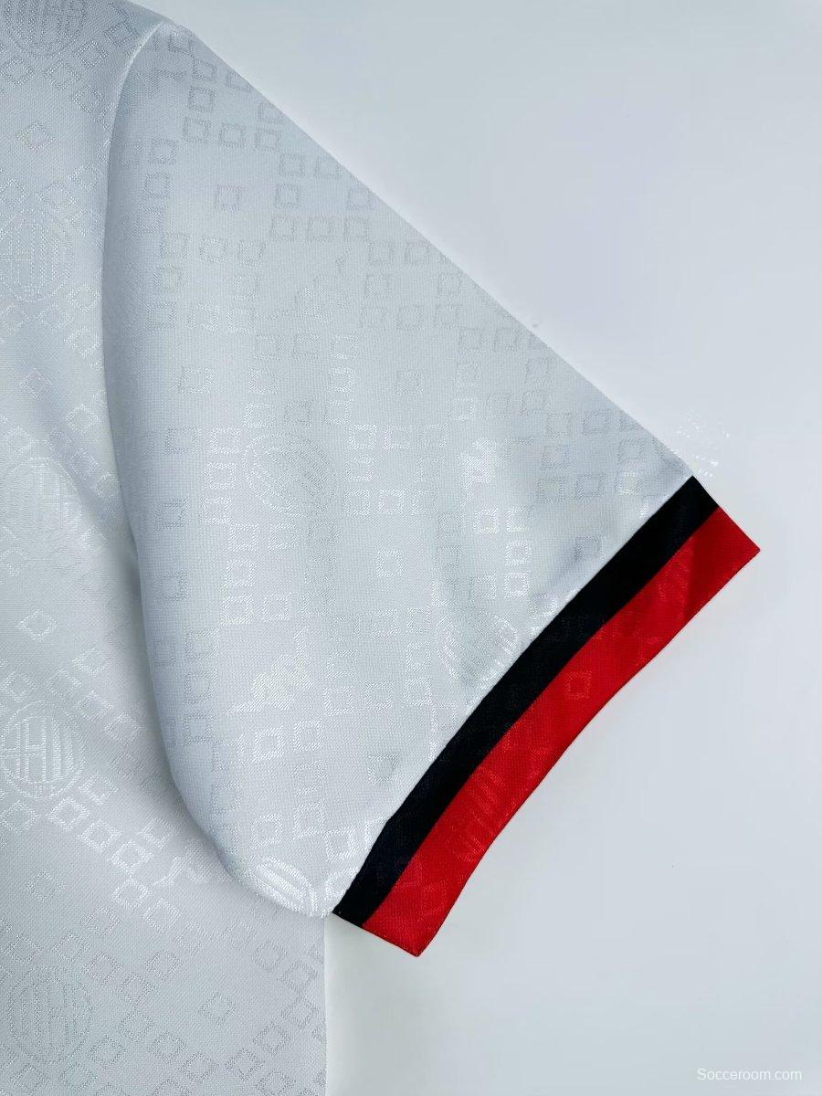 Retro 88/89 AC Miilan Away White Jersey