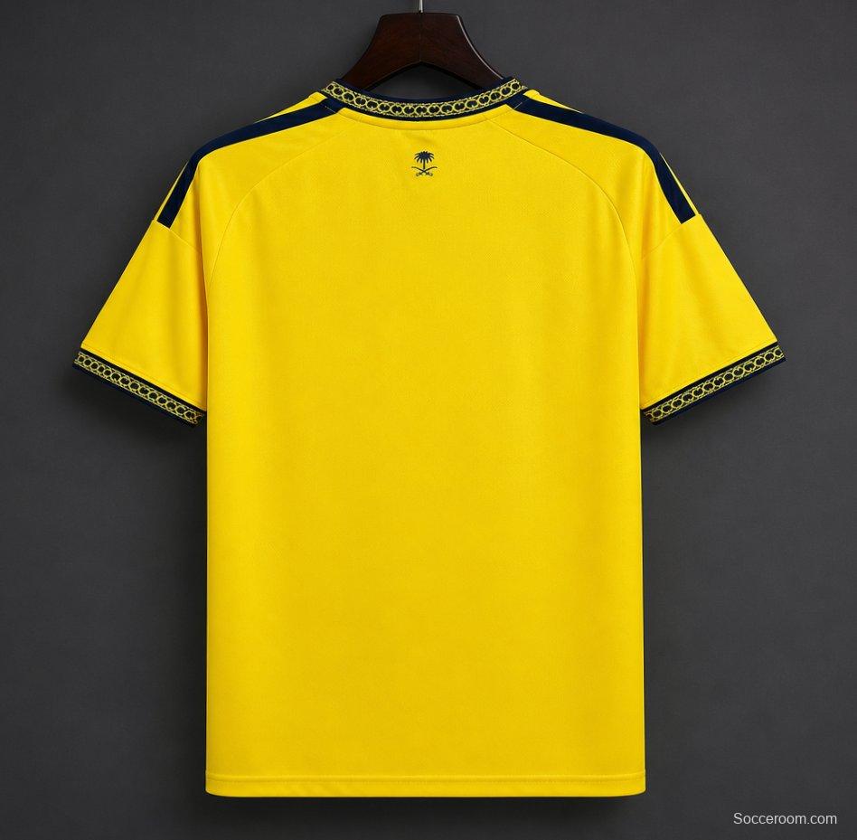 26/27 Al-Nassr Yellow & Navy Vintage 23/24 Remake  Home Jersey