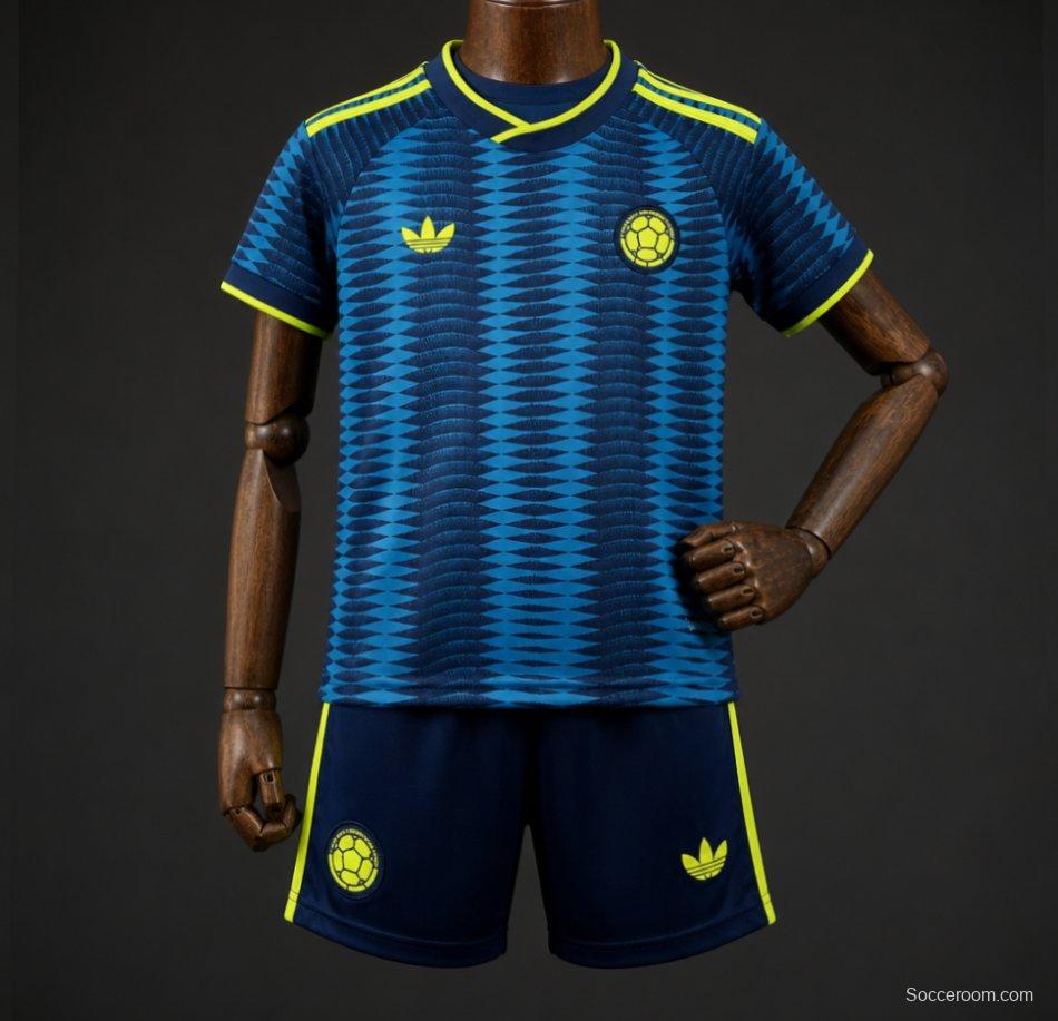 2026 Kids Colombia World Cup Away Kit