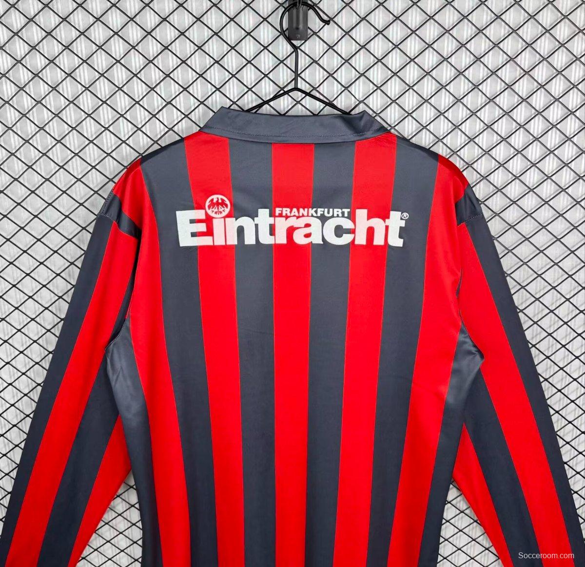 Retro 92/93 Eintracht Frankfurt Home Long Sleeve Jersey